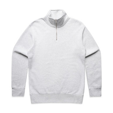 AS Colour Stencil Half Zip Crew - WHITE MARLE