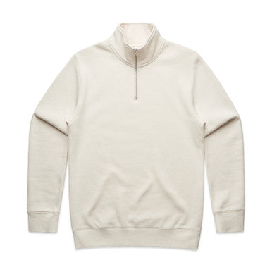 AS Colour Stencil Half Zip Crew - ECRU